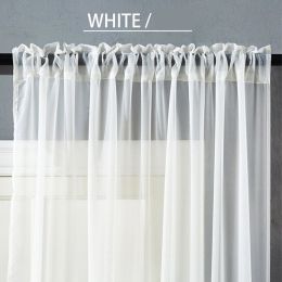 Modern And Simple Pure Color Cotton And Linen Window Screen (Option: White-100x130cm)