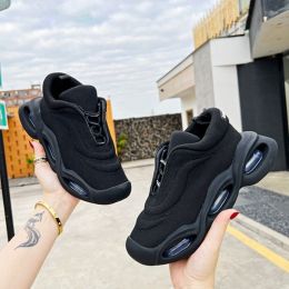 Men's And Women's Fashion Casual Low-top Socks Shoes (Option: Black Lacing-Man42)
