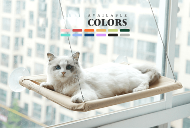 Cat House Hammock Window Bed For Cats Cushion Hanging Window Bed With Blanket Home Pet Nesk Supplies Dog Mat Sleep Accessories (Color: Grass Green)