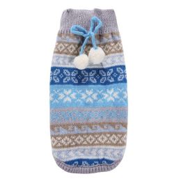 Christmas Sweet Baby Cat and Baby Dog Hair Ball Warm Knit (Type: BLUEM)