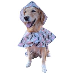 Waterproof Cape for Large and Small Dogs Windproof Raincoat Poncho for Pets (Type: FeatherL)