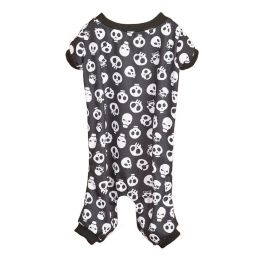 Pet Dog Halloween Cosplay Skeleton Pattern Four-Legged Costume (Type: Black and whiteS)